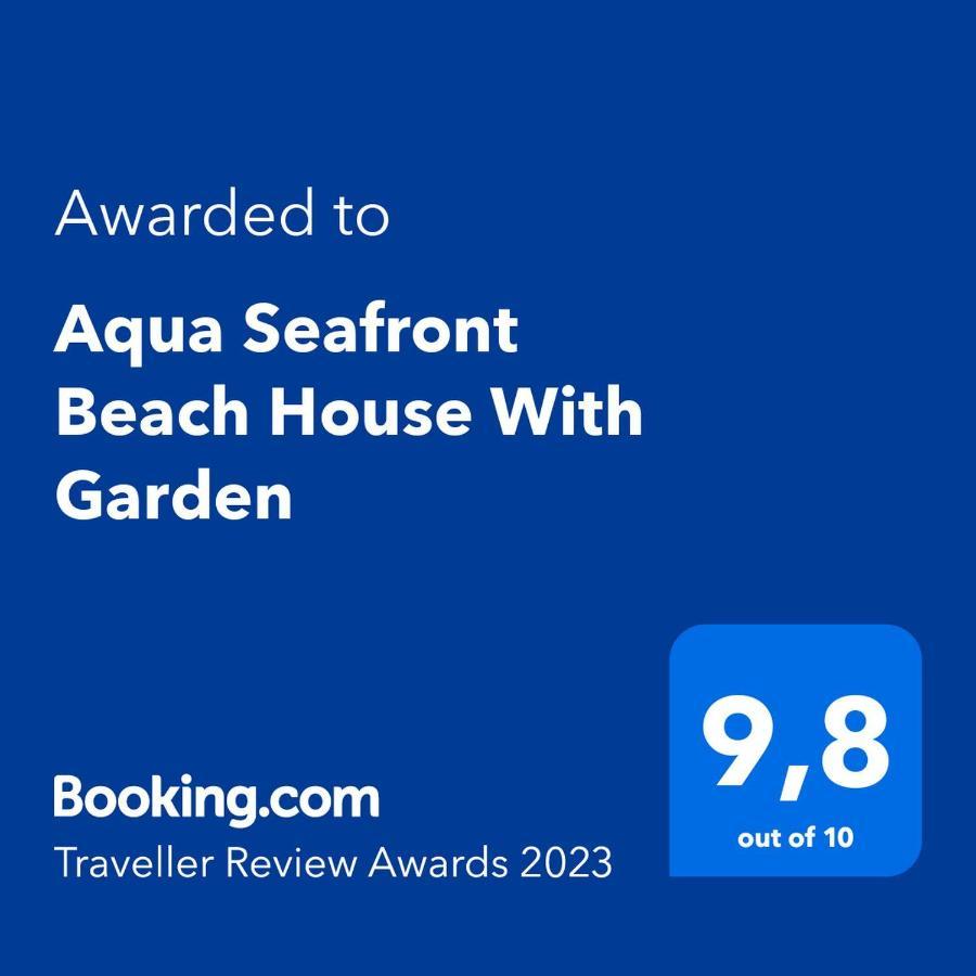 Aqua Seafront Glyfada Corfu Beach House With Garden Extérieur photo