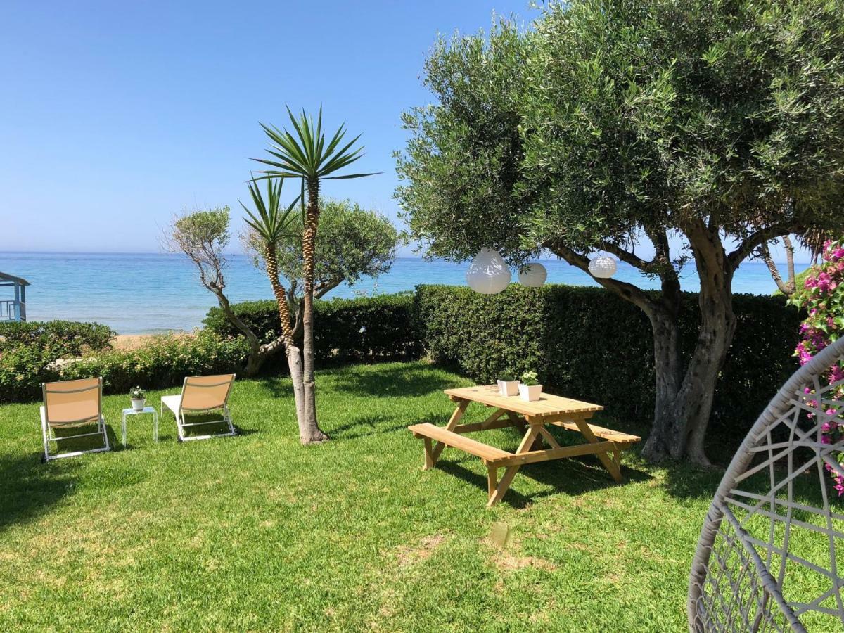 Aqua Seafront Glyfada Corfu Beach House With Garden Extérieur photo